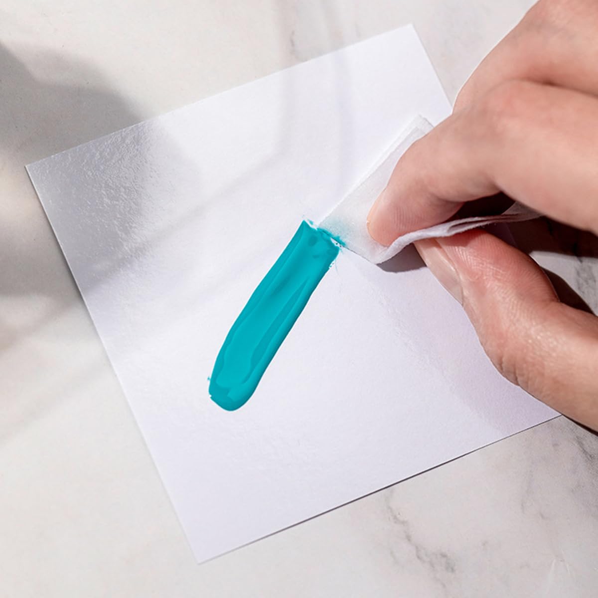 100Pcs Nail Art Polish Palette Paper Disposable Makeup Nail Gel Mixing Palette Papers Portable Waterproof Resin Nail Art Drawing Palette Tool Nail Supplies Home Salon