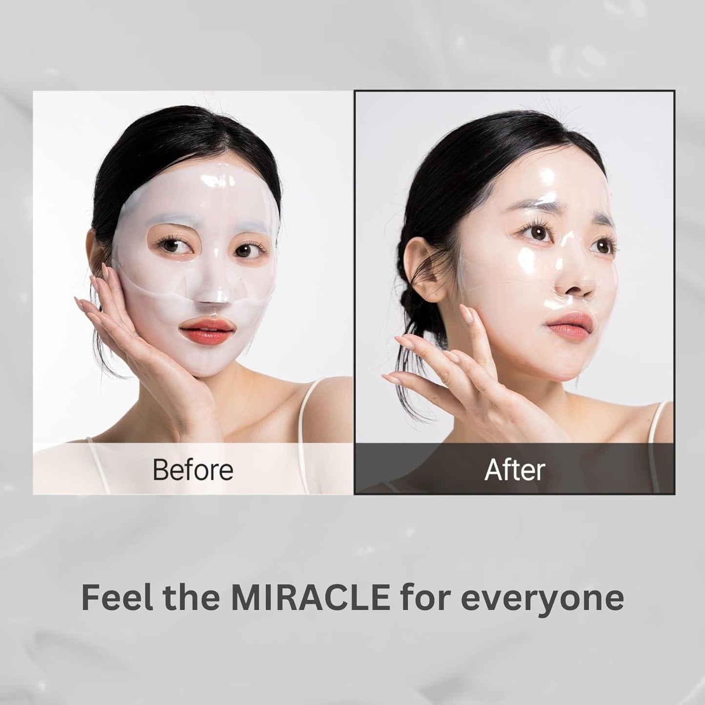 Vegan Mucin Lifting Hydrogel Collagen Face Mask 10 ea Ultimate Hydration, Improves Skin Texture, Soothing, Elasticity, Glowing Skin, Reduces Fine Lines & Wrinkles, Made in Korea OHMYPURE (10, Vegan)