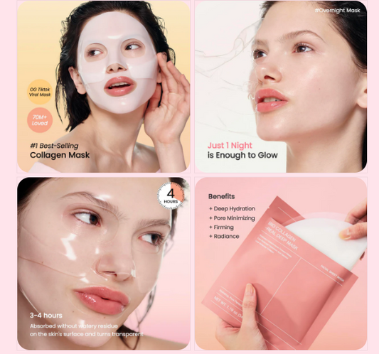 Glass Skin in Just 20 Minutes? The Collagen Mask Everyone Is Talking About. I Tried the Viral Collagen Deep Mask—My Pores Literally Disappeared. Dull, Dry Skin? This Overnight Collagen Mask Fixes It While You Sleep