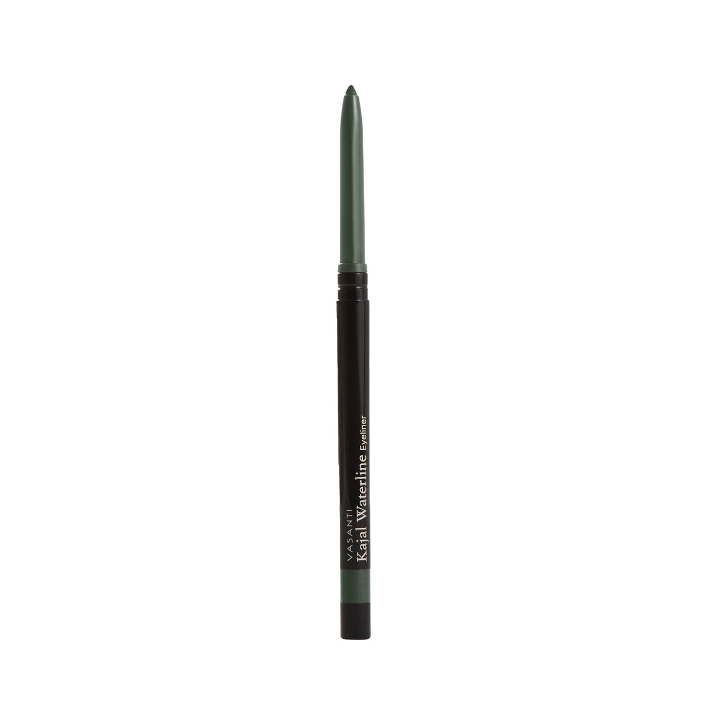VASANTI Kajal Waterline Eyeliner Pencil - Long-lasting, Waterproof, Smudge-proof, Safe for Sensitive Eyes, Waterline Eye Liner - Opthalmologist Approved and Tested (Midnight Green)