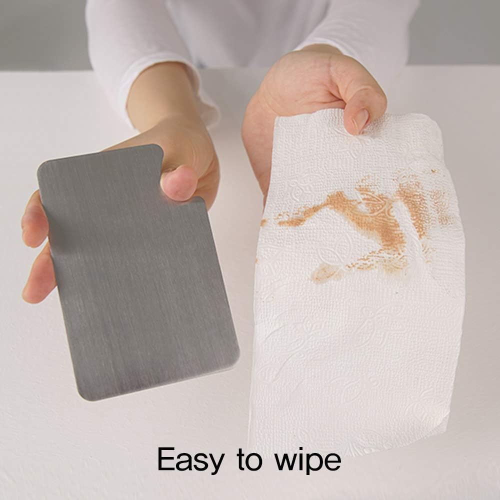 Makeup Metal Palette 3pcs - Stainless Steel Mixing Tray for Nail and Cosmetic Artist, Small Size 3.3 x 5.1 inch