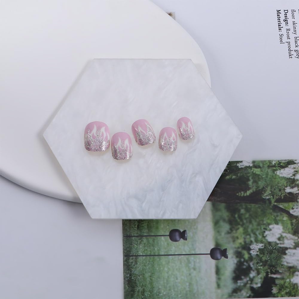 3 Pieces Resin Nail Art Palette, Nail Art Painting Gel Palette Makeup Display Board Nail Art Display Board