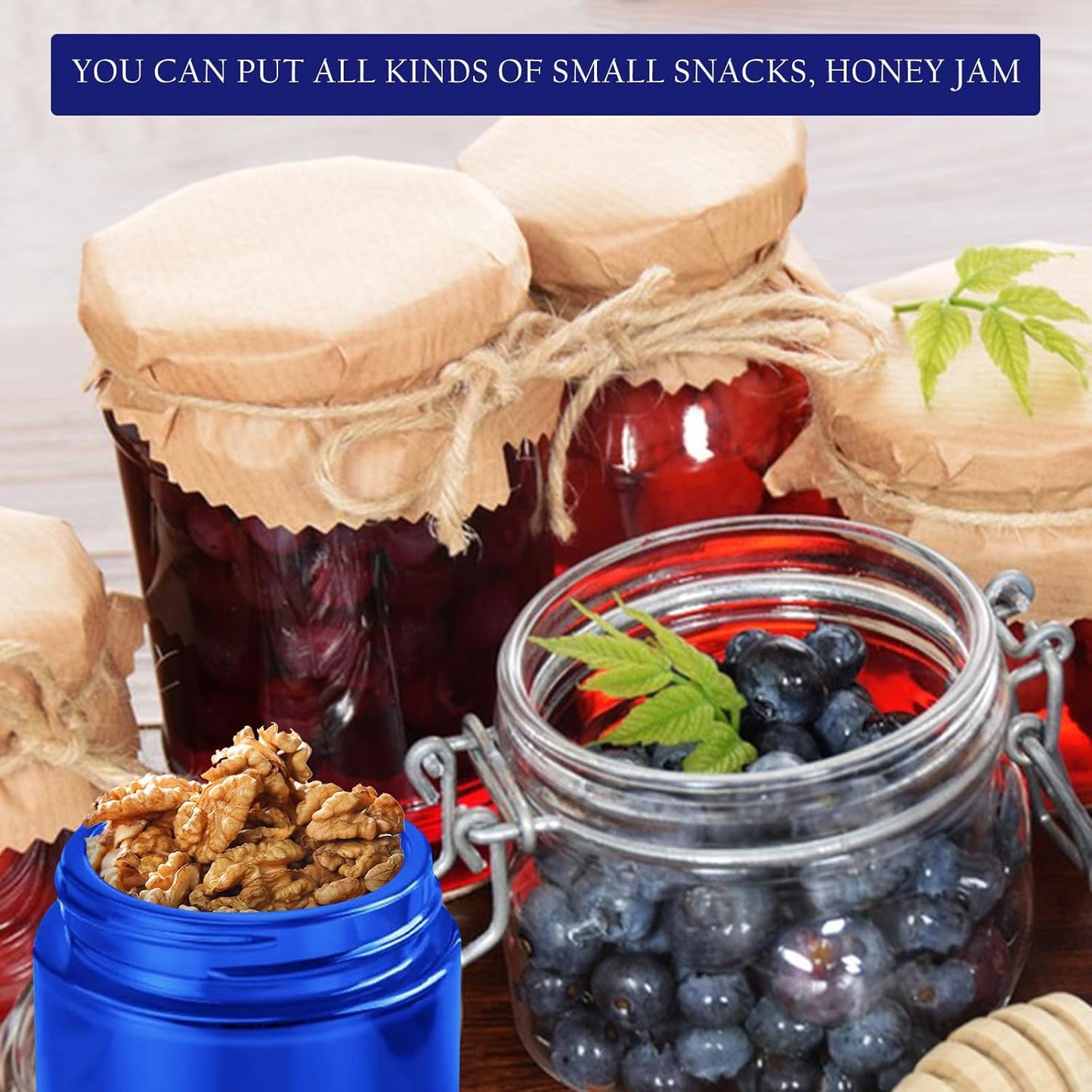 Lil Ray 2 Oz Glass Cream Jars with Black Lid (12 PCS) Empty Cobalt Blue Glass Containers Refillable Cosmetic Vials for Lotion, Ointment