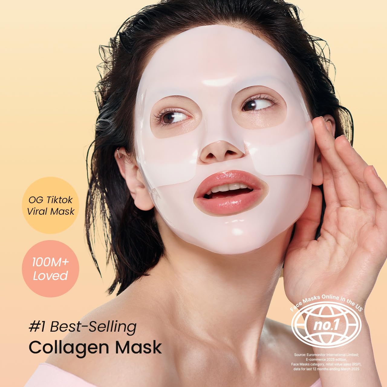 BIODANCE Bio-Collagen Real Deep Mask, Hydrating Overnight Hydrogel Mask, Pore Minimizing, Plumping, Elasticity Improvement, Korean Skincare for stocking stuffers | 1.19oz(34g) x 16ea