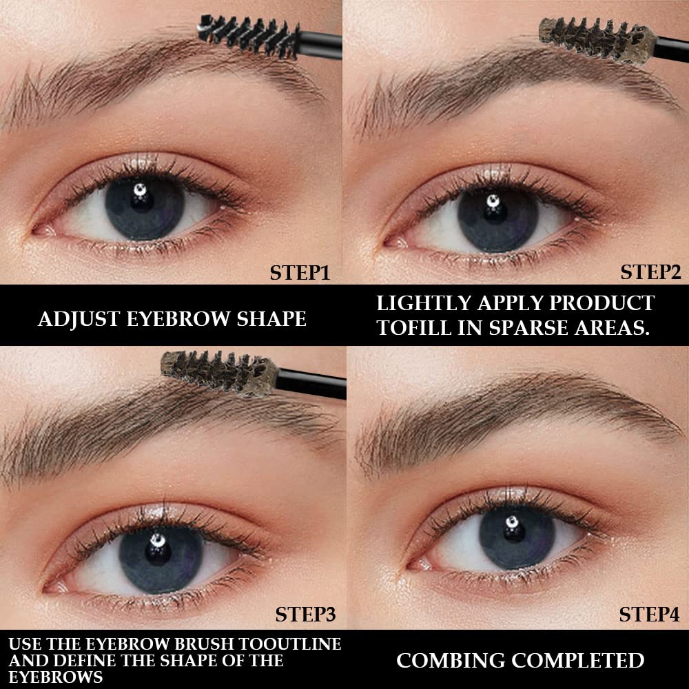Tinted Thickening Brow Mascara,Brow Fast Sculpt,Waterproof, Transfer-proof, Brush to Fill in Eyebrows and Cover Gray Hairs - Cruelty Free - Light Medium Brown (1pc 05 Cool Ash Brown)